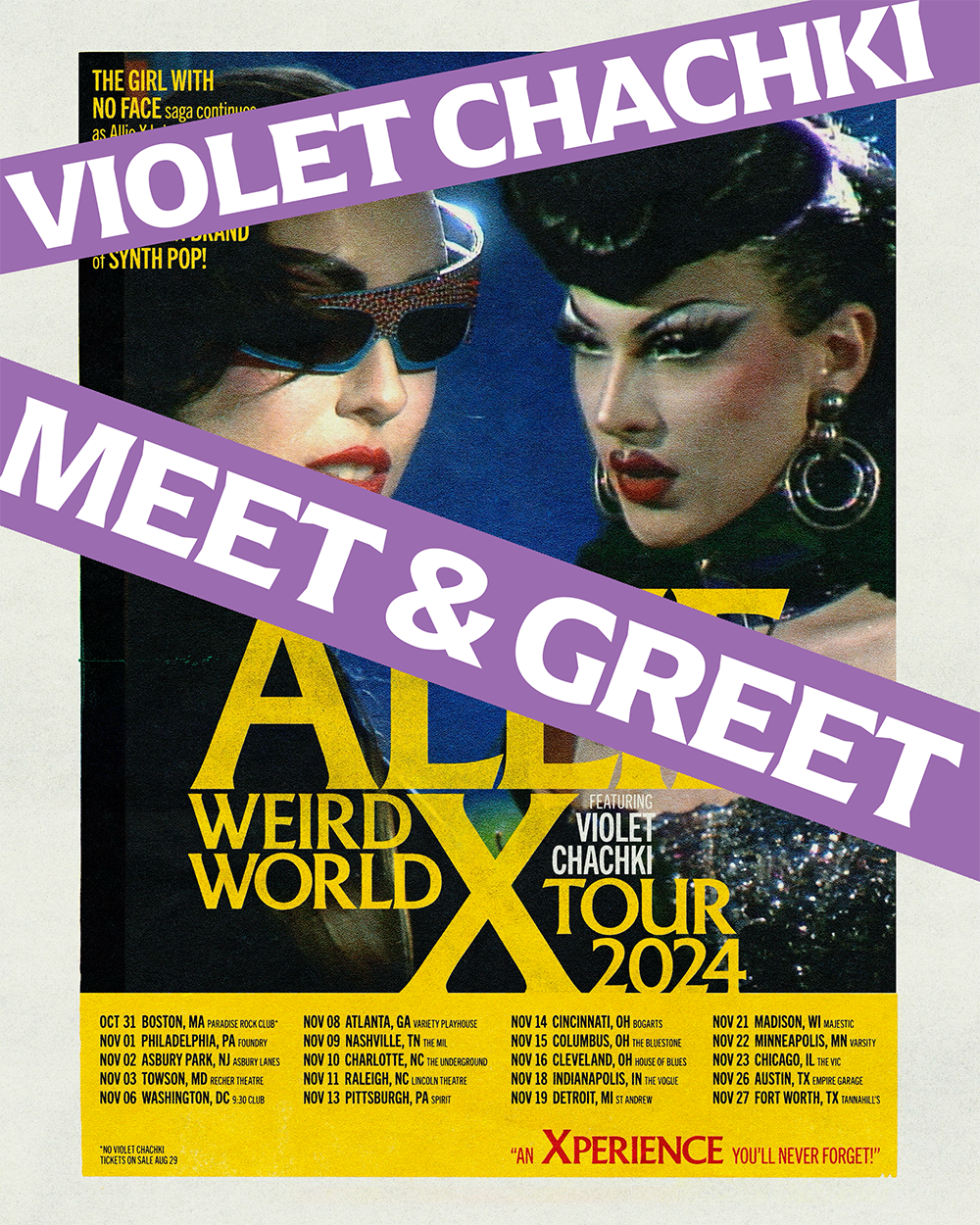 NOVEMBER 18: VIP Meet & Greet - House of Blues The Vogue - Indianapolis, IN